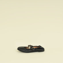 Chanel Black CC Charm Elastic Mary Janes Ballerina 38