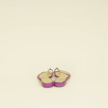 Chanel Purple CC Jeweled Toe Ring Flat Sandal 38