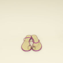 Chanel Purple CC Jeweled Toe Ring Flat Sandal 38