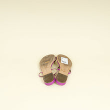Chanel Purple CC Jeweled Toe Ring Flat Sandal 38