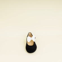 Chanel Black CC Bow Velvet Mary Jane Flats 38