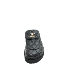Chanel Black CC Turnlock Mules 38
