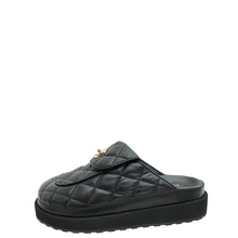 Chanel Black CC Turnlock Mules 38