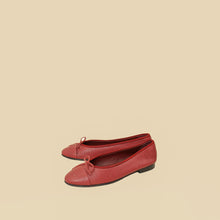 Chanel Dark Red Ballet Flats 39.5
