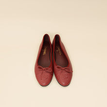 Chanel Dark Red Ballet Flats 39.5