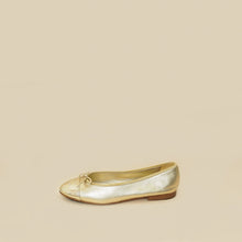 Chanel Metallic Gold Ballet Flats 39.5