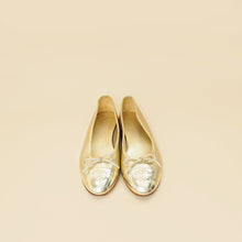 Chanel Metallic Gold Ballet Flats 39.5