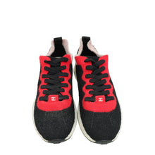 Chanel Tricolor CC Mixed Fabrics Knit Sneakers 39.5