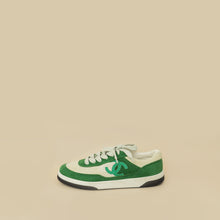 Chanel Bicolor CC Suede Trainer Sneaker 39.5