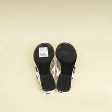 Chanel Bicolor CC Printed Coco Beach Thong Sandals 39