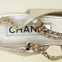 Chanel Bicolor Chain Detail Half D'Orsay Pump 39