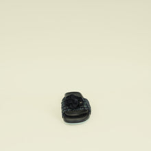 Chanel Black Camellia Mules
