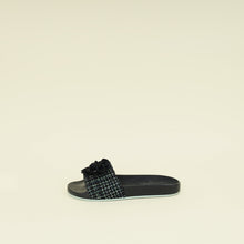 Chanel Black Camellia Mules