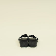 Chanel Black Camellia Mules