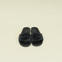 Chanel Black Camellia Mules