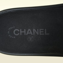 Chanel Black Camellia Mules