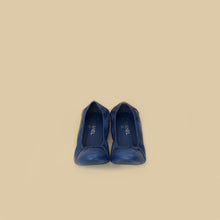 Chanel Royal Blue CC Scrunch Elastic Ballet Flats 40.5