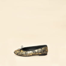 Chanel Bicolor CC Cap Toe Ballerina Laminated Flats 40