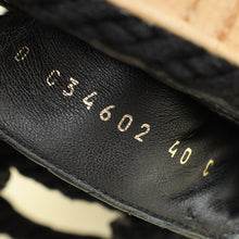Chanel Black Logo Cord Quilted Slide Sandal 40