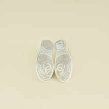 Chanel Metallic Silver CC Trainer Sneaker 40