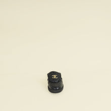 Chanel Black CC Quilted Turnlock Mules 40