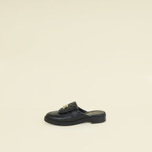 Chanel Black CC Quilted Turnlock Mules 40