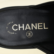 Chanel Black CC Quilted Turnlock Mules 40