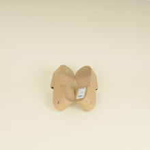 Chanel Beige Quilted CC Mules Wedge Sandals 40