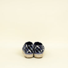 Chanel Blue Tweed CC Cap Toe Espadrille 40