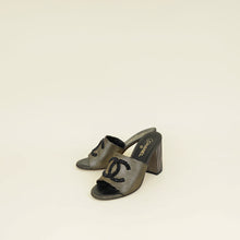 Chanel Bicolor CC Embellished Slide Mules 41