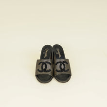 Chanel Bicolor CC Embellished Slide Mules 41
