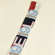 Chanel Multicolor CC 19 Print Silk Twilly Bandeau