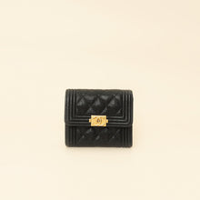 Chanel Black Boy Small Wallet