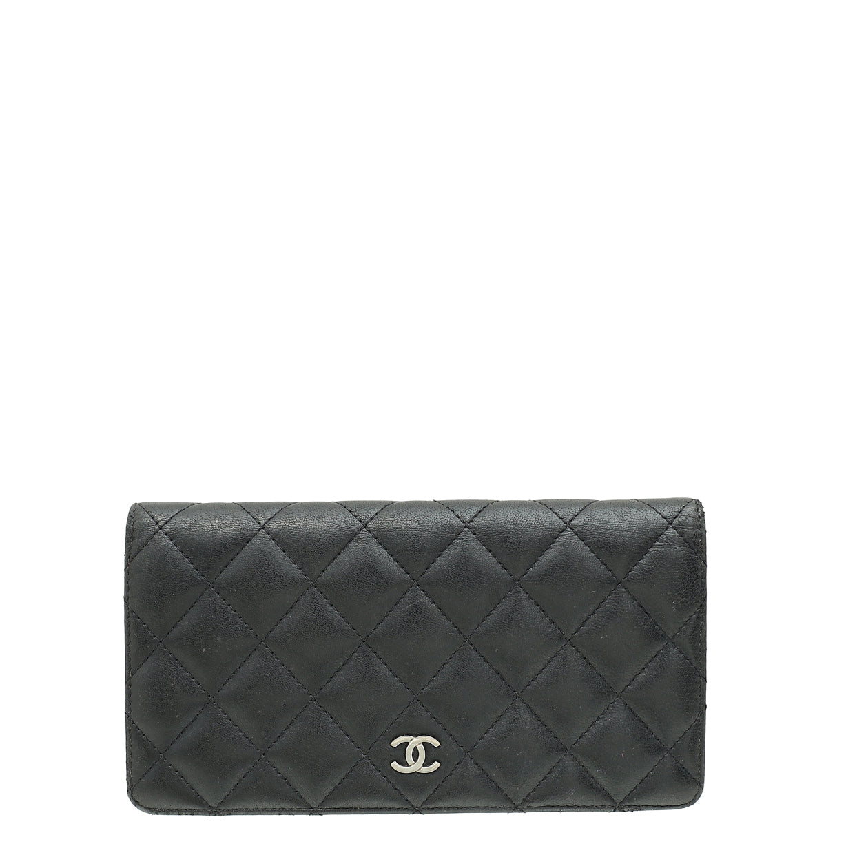 Chanel Black CC Classic Yen Wallet