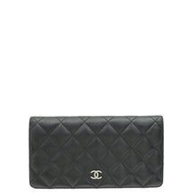Chanel Black CC Classic Yen Wallet