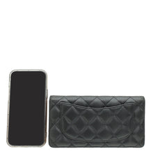 Chanel Black CC Classic Yen Wallet