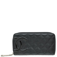 Chanel Black CC Cambon Large Gusset Zip Around Wallet