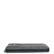 Chanel Black CC Cambon Large Gusset Zip Around Wallet