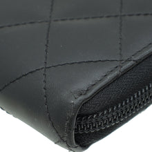 Chanel Black CC Cambon Large Gusset Zip Around Wallet