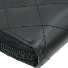 Chanel Black CC Cambon Large Gusset Zip Around Wallet