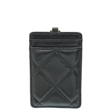 Chanel Black CC Chanel 19 Card Holder on Chain