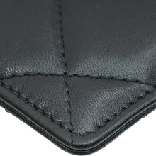 Chanel Black CC Chanel 19 Card Holder on Chain