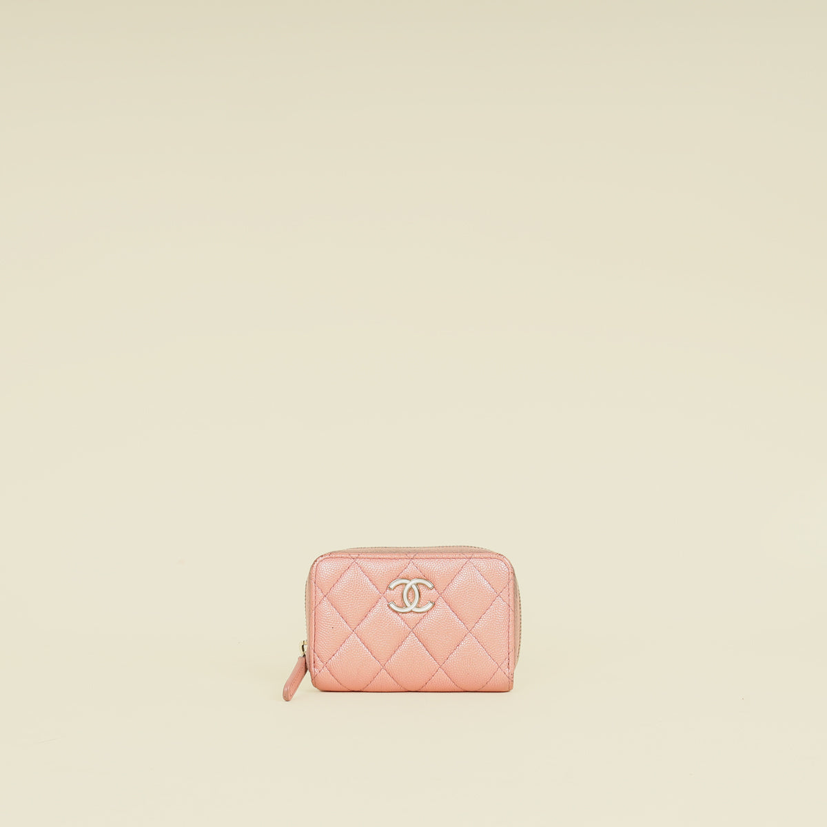 Chanel Pearly Pink CC Classic Zipped Coin Purse