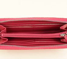 Chanel Fuchsia CC Zip Around Wallet