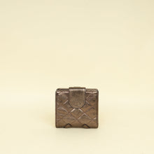 Chanel Metallic Bronze Ligne Cambon Compact French Purse Wallet