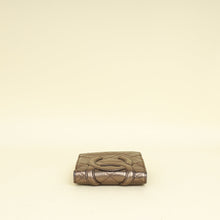Chanel Metallic Bronze Ligne Cambon Compact French Purse Wallet