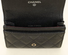 Chanel Black CC Classic Flap Card Holder