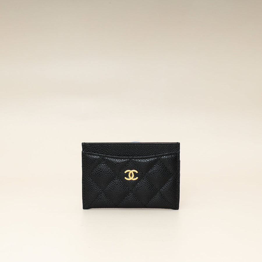 Chanel Black CC Classic Card Holder