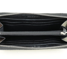 Chanel Black CC Diamond Quilt Zip Around Wallet