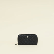 Chanel Black Classic Zipped Long Wallet